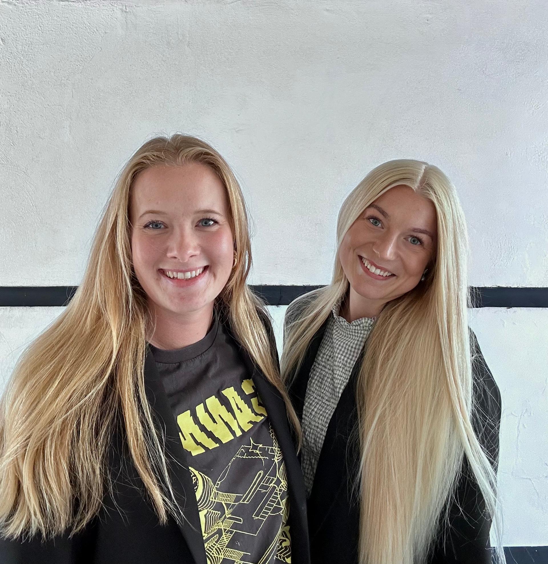Freja Hvilsom Andersen and Julie Malene Thomsen, the two master's students behind the study.